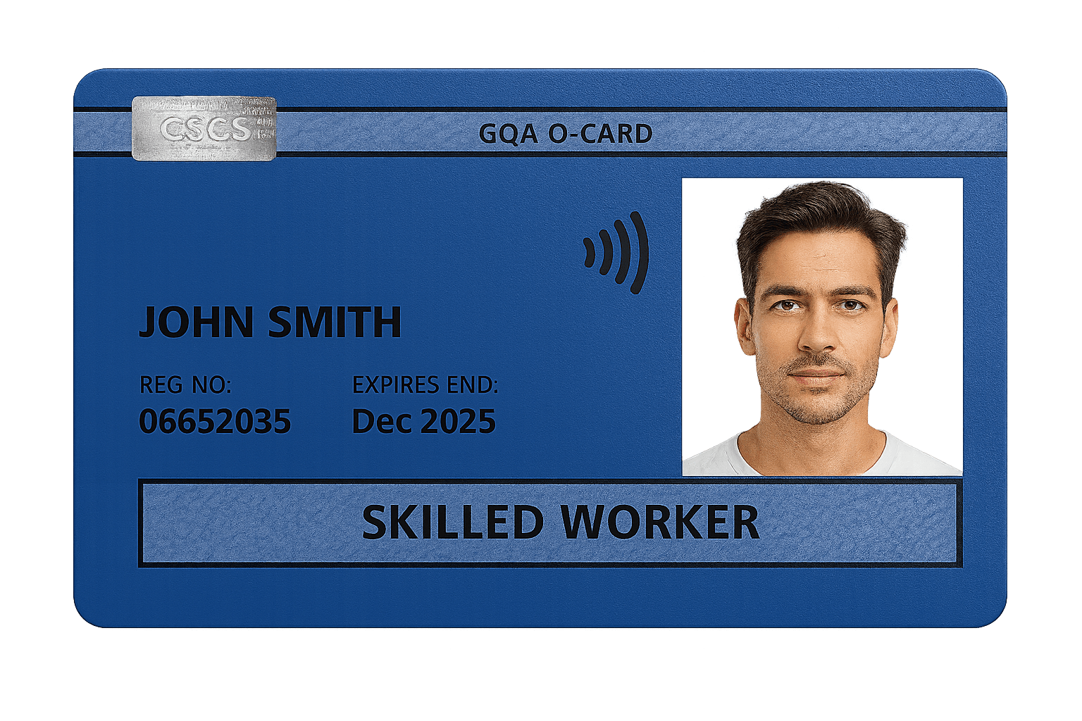 Blue CSCS Card