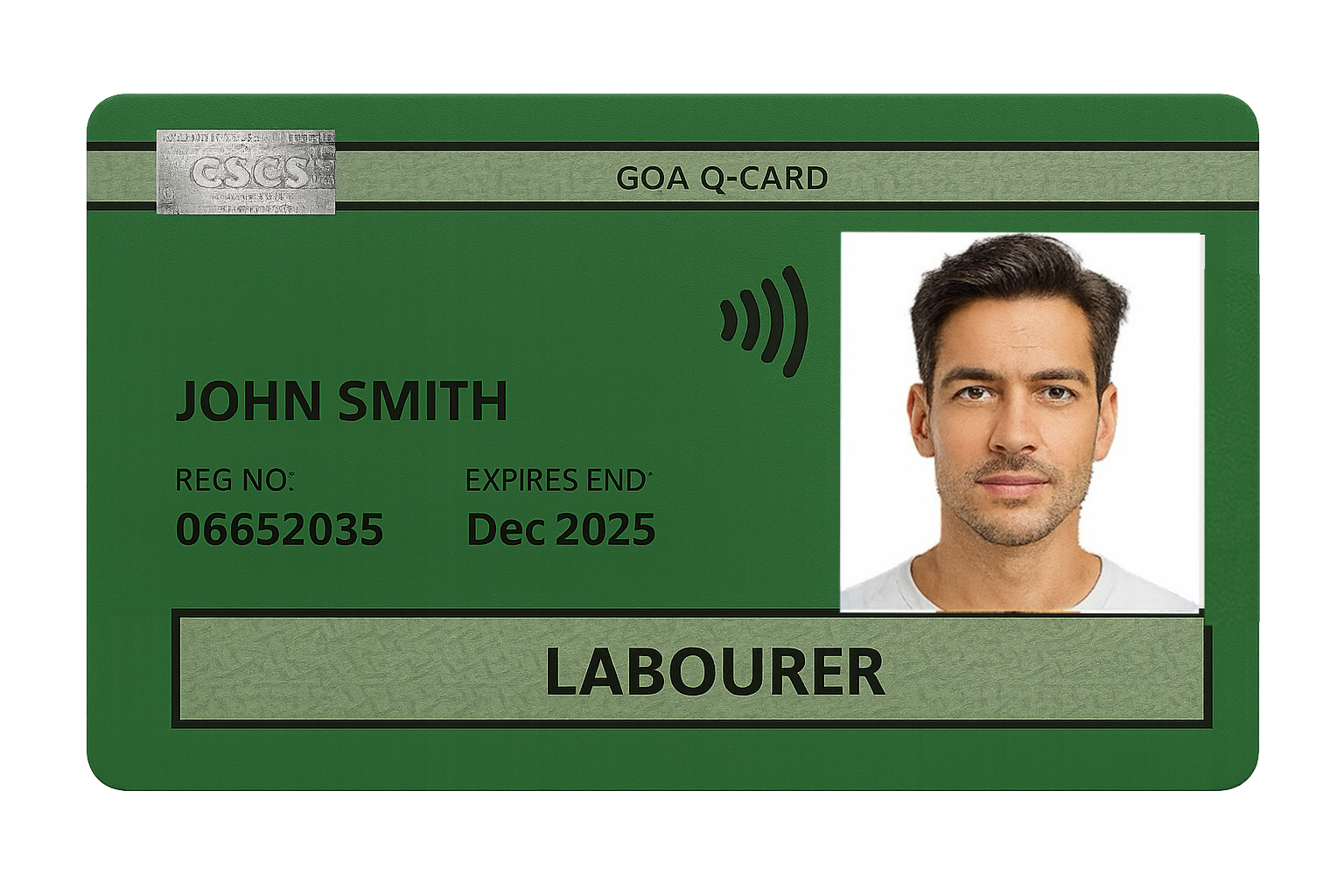 Green CSCS card